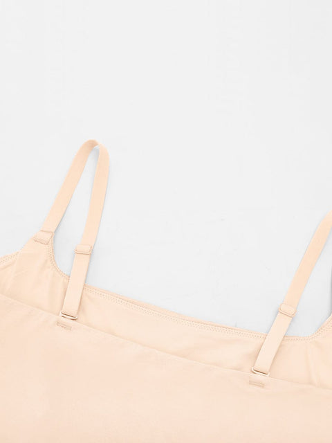 Débardeur Gainant Léger Col Rond Avec Doublure Anti-Transparence Pour Femmes - CurvyPower