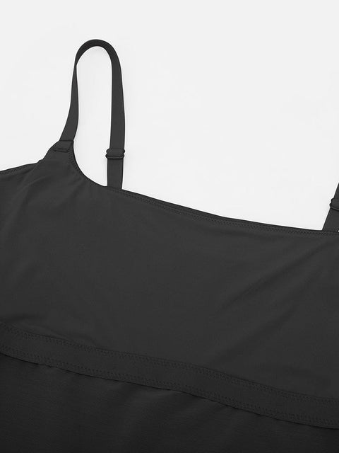 Débardeur Gainant Léger Col Rond Avec Doublure Anti-Transparence Pour Femmes - CurvyPower