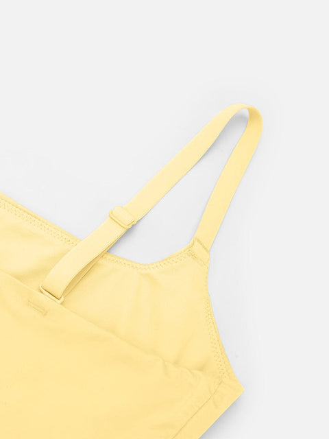 Débardeur Gainant Léger Col Rond Avec Doublure Anti-Transparence Pour Femmes - CurvyPower
