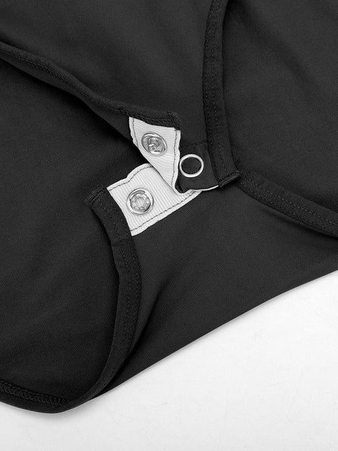 Body Culotte Gainant Ventre Plat Sans Couture Manches Longues - CurvyPower