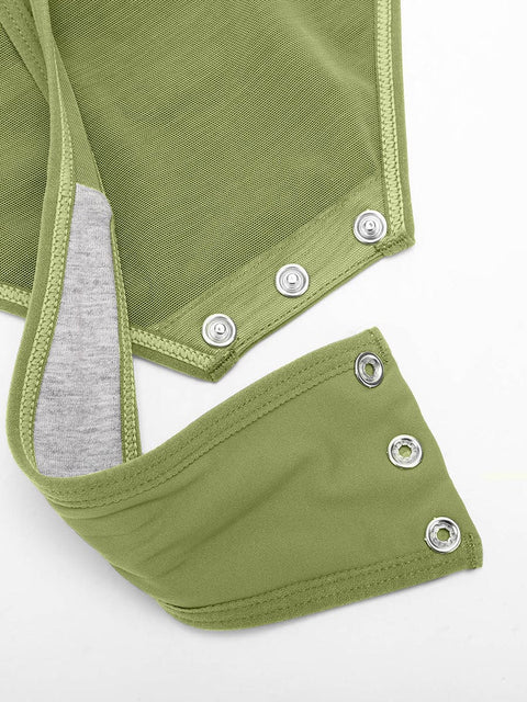 Body Gainant Col V Croisé Plissé Ventre Plat - CurvyPower