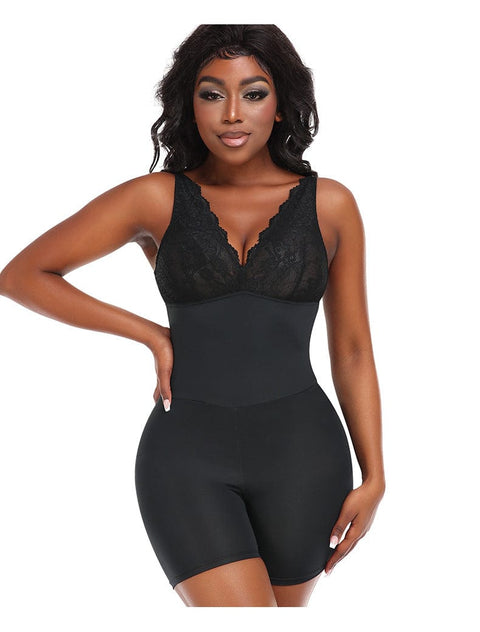 Body Gainant Dos Nu Remonte-Fesses avec Coussinets Amovibles Pour Femmes - CurvyPower