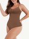 CurvyPower | UK bodysuit Dark Brown / XS/S Women Seamless Thong Shaping Bodysuit