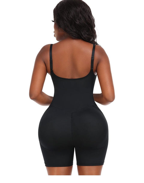 Body Gainant Dentelle Col V Dos Nu Pour Femmes - CurvyPower
