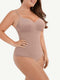 CurvyPower | UK bodysuit Light Brown / XS/S Women Seamless Thong Shaping Bodysuit