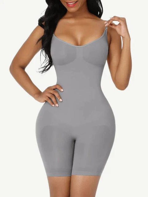 CurvyPower | UK bodysuit Light Gray / XS/S / Regular Style Seamless Slimming Tummy Control Shapewear Bodysuit