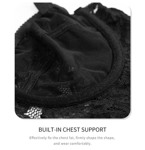 Body Gainant Dos Nu en Dentelle à Soutien-Gorge Intégré Pour Femmes - CurvyPower