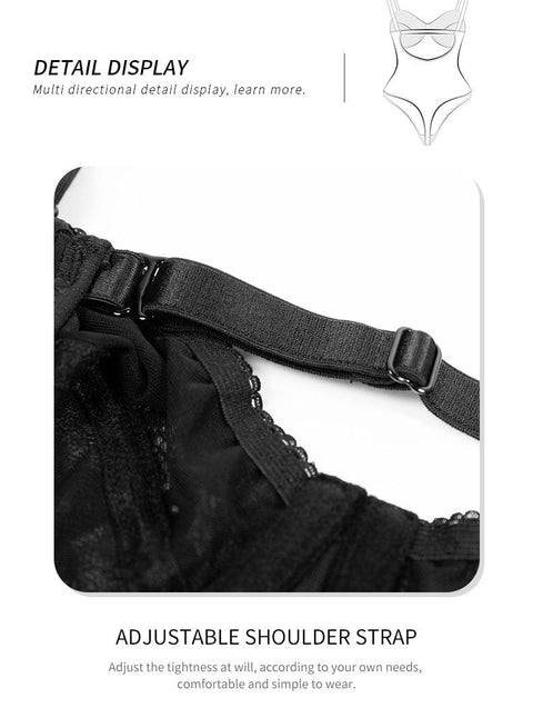 Body Gainant Dos Nu en Dentelle à Soutien-Gorge Intégré Pour Femmes - CurvyPower