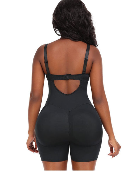 Body Gainant Dos Nu Remonte-Fesses avec Coussinets Amovibles Pour Femmes - CurvyPower