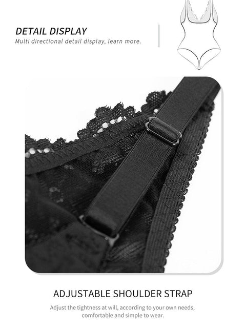 CurvyPower | FR body Body Gainant en Dentelle Ventre Plat