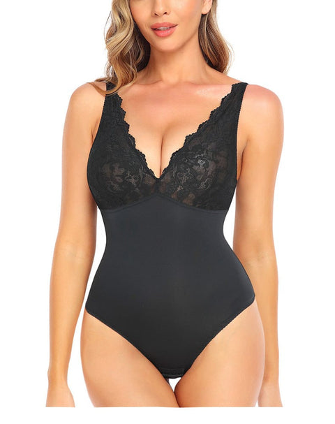 CurvyPower | FR body Body Gainant en Dentelle Ventre Plat