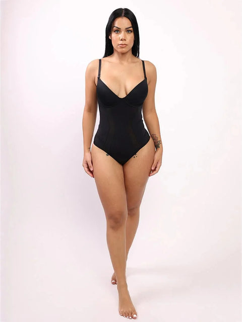 Body Gainant Ventre Plat Dos Nu Pour Femmes - CurvyPower