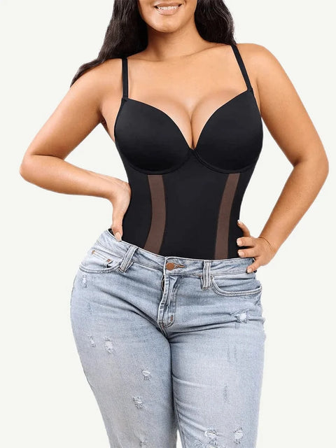 Body Gainant Ventre Plat Dos Nu Pour Femmes - CurvyPower