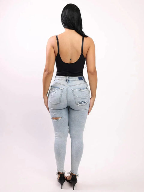 Body Gainant Ventre Plat Dos Nu Pour Femmes - CurvyPower
