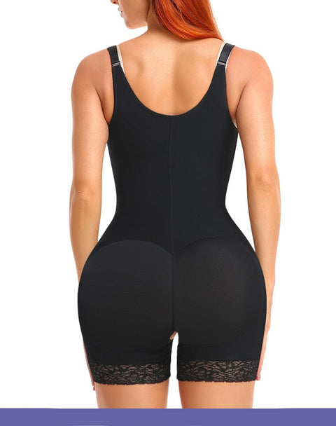 Body Gainant Buste Ouvert Avec Fermeture Éclair Frontale Pour Femmes - CurvyPower