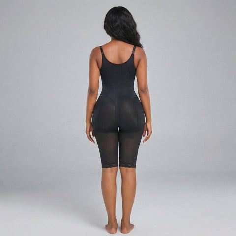 CurvyPower | Be You ! Body Gainant Buste Ouvert Avec Fermeture Éclair Frontale Et Bretelles Réglables