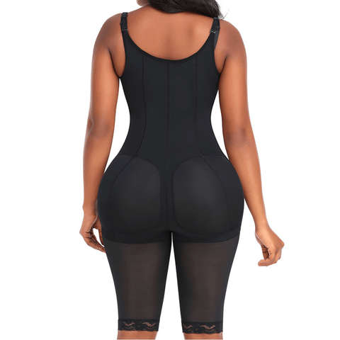 CurvyPower | Be You ! Body Gainant Buste Ouvert Avec Fermeture Éclair Frontale Et Bretelles Réglables
