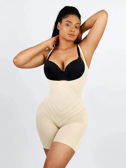 CurvyPower | UK bodysuit Open Bust Tummy Control Shapewear Bodysuit