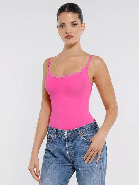 Body Gainant Dentelle Sans Couture Ventre Plat Pour Femmes - CurvyPower