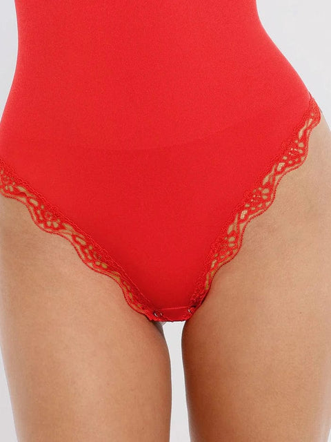 Body Gainant Dentelle Sans Couture Ventre Plat Pour Femmes - CurvyPower