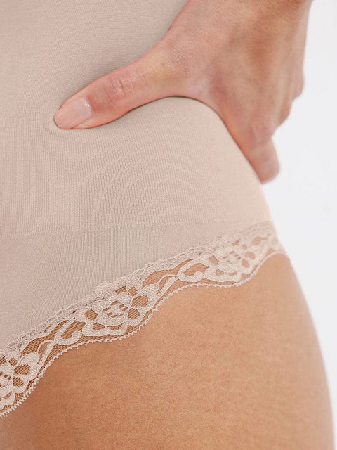 Body Gainant Dentelle Sans Couture Ventre Plat Pour Femmes - CurvyPower