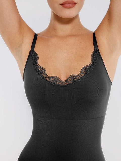 Body Gainant Dentelle Sans Couture Ventre Plat Pour Femmes - CurvyPower