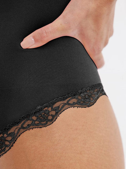 Body Gainant Dentelle Sans Couture Ventre Plat Pour Femmes - CurvyPower