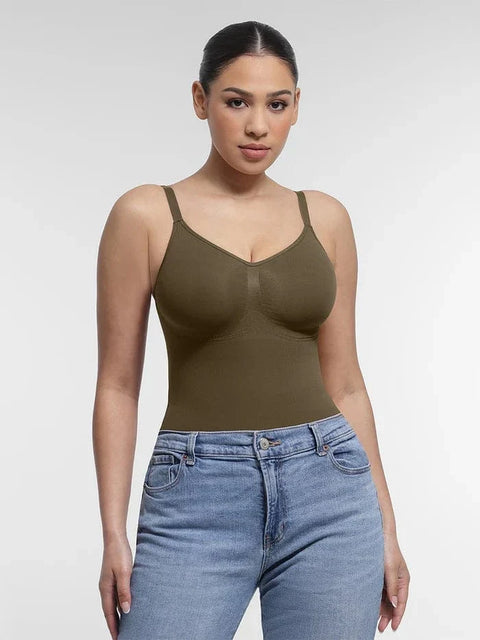 CurvyPower | FR Body Body Gainant Sans Couture Ventre Plat avec Soutien Poitrine Intégré