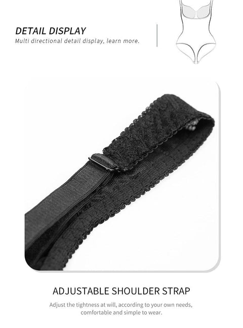 Body Gainant en Dentelle Ventre Plat avec Soutien-Gorge Intégré Pour Femmes - CurvyPower