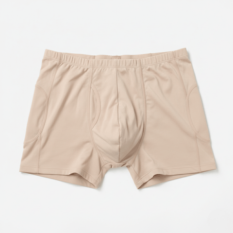 CurvyPower | Be You ! Beige / S Boxer De Compression Gainant Ventre Plat Pour Hommes