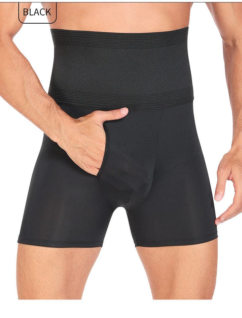 Boxer Gainant Ventre Plat Taille Haute Pour Hommes - CurvyPower