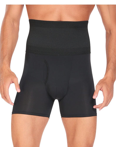 Boxer Gainant Ventre Plat Taille Haute Pour Hommes - CurvyPower