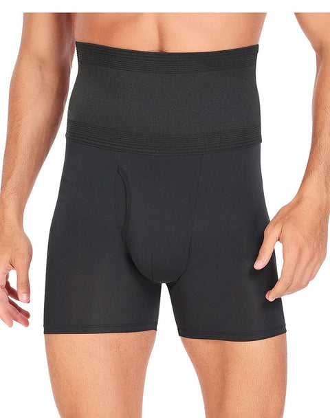 Boxer Gainant Ventre Plat Taille Haute Pour Hommes - CurvyPower