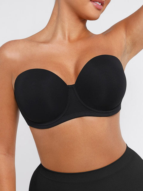 Soutien-Gorge Push-Up Convertible Sans Bretelles À Armatures - CurvyPower