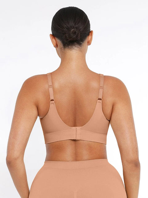 Soutien-Gorge Push-Up Sans Armature à Larges Bretelles Pour Femmes