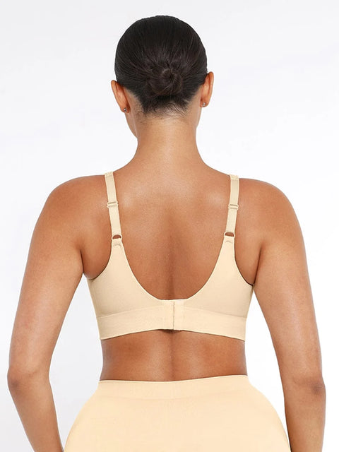 Soutien-Gorge Push-Up Sans Armature à Larges Bretelles Pour Femmes