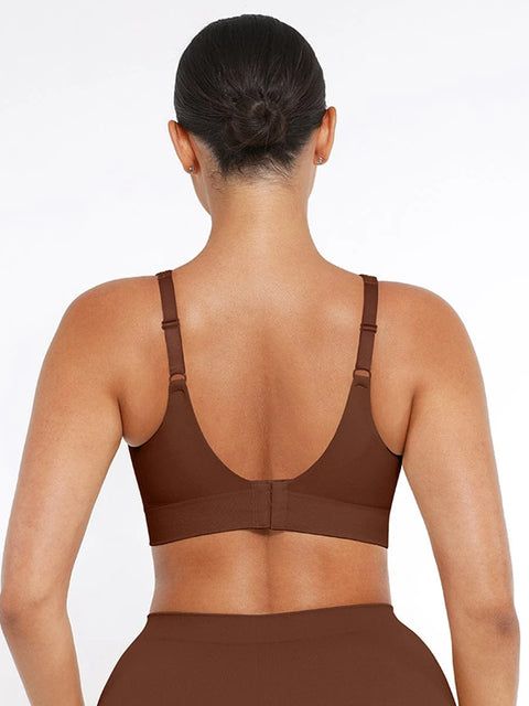 Soutien-Gorge Push-Up Sans Armature à Larges Bretelles Pour Femmes