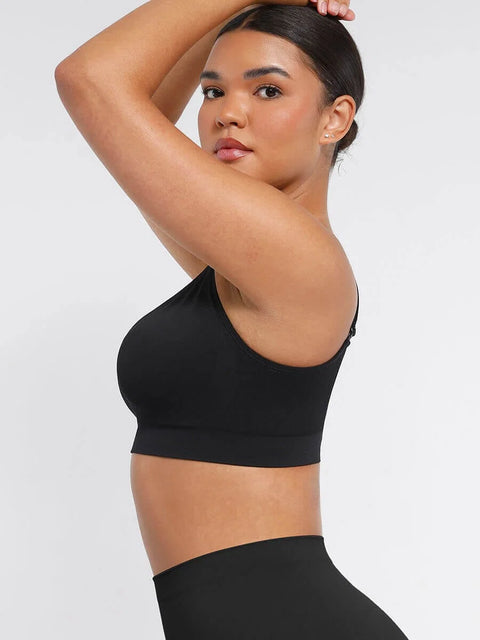 Soutien-Gorge Push-Up Sans Armature à Larges Bretelles Pour Femmes