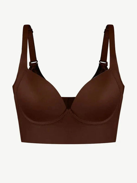 CurvyPower | UK Bra Deep Cup Shapewear Bra with Hook and Eye Closure