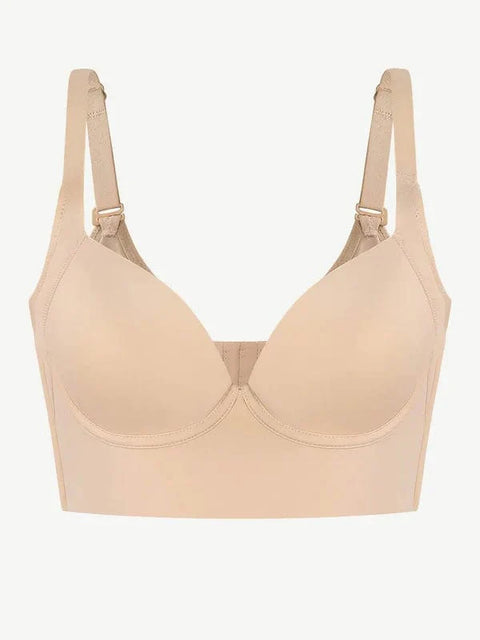 CurvyPower | UK Bra Deep Cup Shapewear Bra with Hook and Eye Closure
