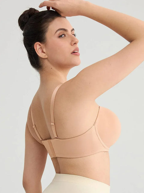 CurvyPower | UK Bra Push-Up Underwire Strapless Bra