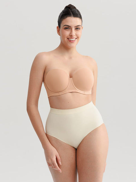 CurvyPower | UK Bra Push-Up Underwire Strapless Bra