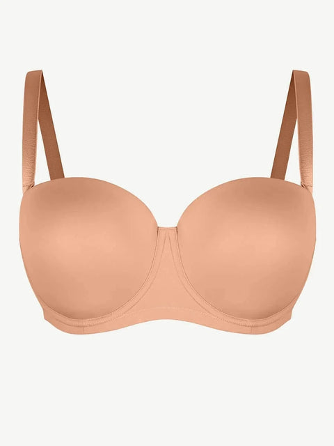 Soutien-Gorge Push-Up Convertible Sans Bretelles À Armatures - CurvyPower