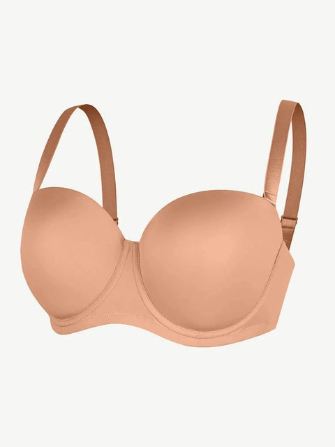 Soutien-Gorge Push-Up Convertible Sans Bretelles À Armatures - CurvyPower