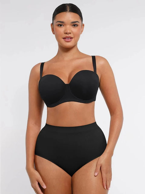Soutien-Gorge Push-Up Convertible Sans Bretelles À Armatures - CurvyPower