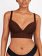 CurvyPower | UK Bra Upgraded Style / Dark Brown / 34B/C Deep Cup Shapewear Bra with Hook and Eye Closure