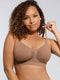 CurvyPower | UK Bras Light Brown / S Seamless Wireless Shaping Bra With Adjustable Straps