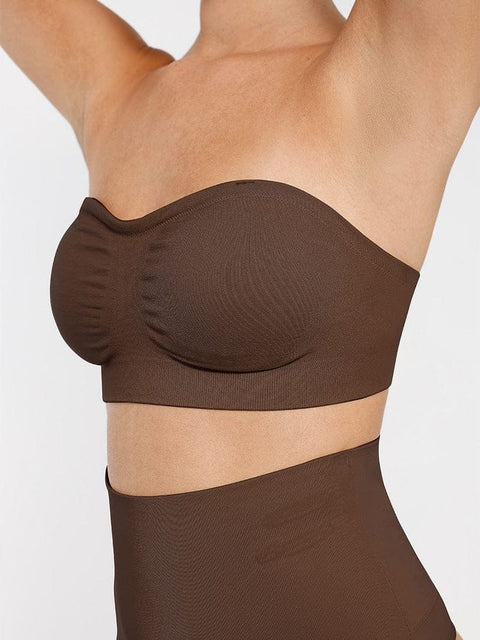 CurvyPower | FR Bras Soutien-Gorge Bandeau Push-Up Sans Armature et Sans Bretelles Pour Femmes