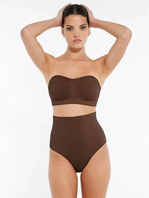 CurvyPower | FR Bras Soutien-Gorge Bandeau Push-Up Sans Armature et Sans Bretelles Pour Femmes