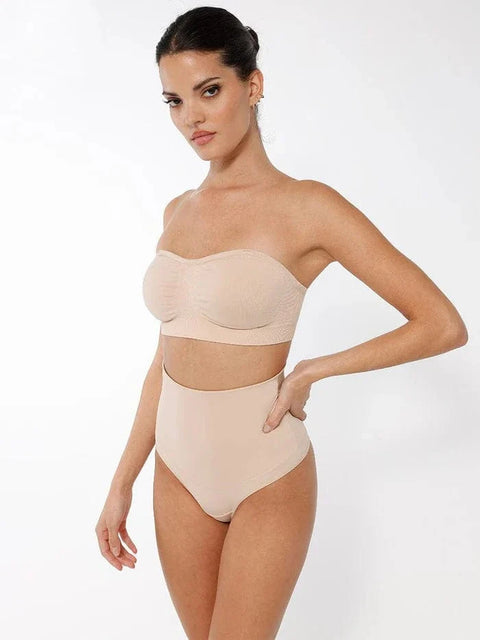 CurvyPower | FR Bras Soutien-Gorge Bandeau Push-Up Sans Armature et Sans Bretelles Pour Femmes